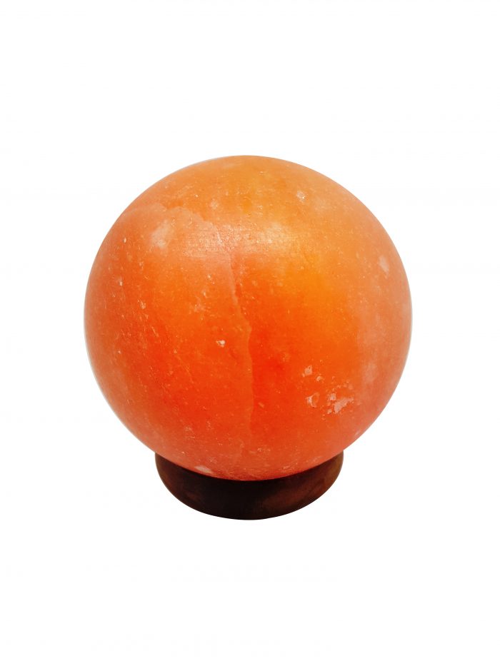 Spherical Orange Himalayan Salt Lamp