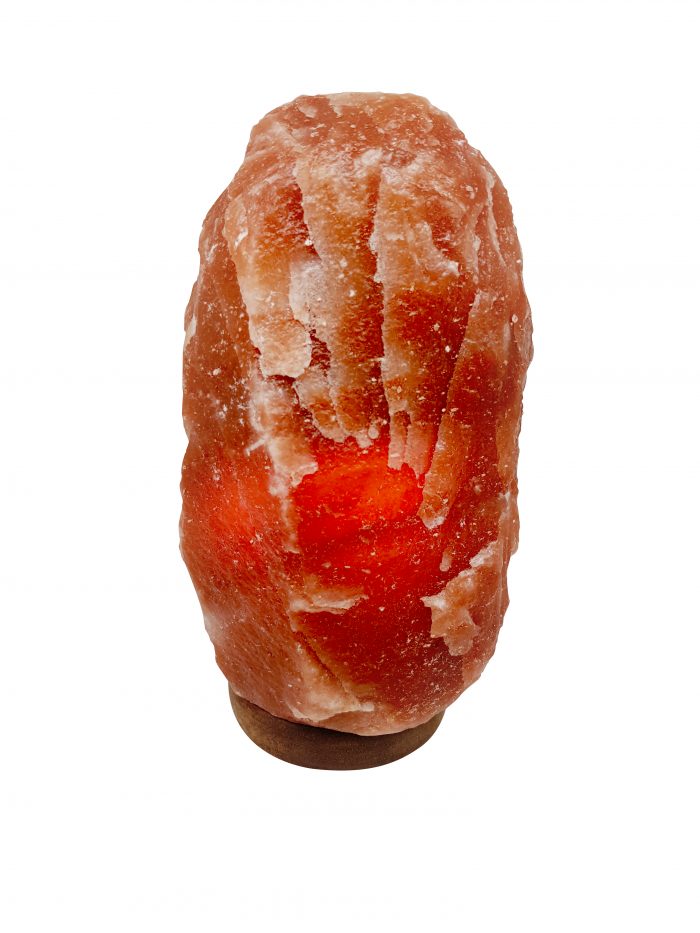 Natural Shaped Rocky Dark Pink Himalayan Salt Lamp