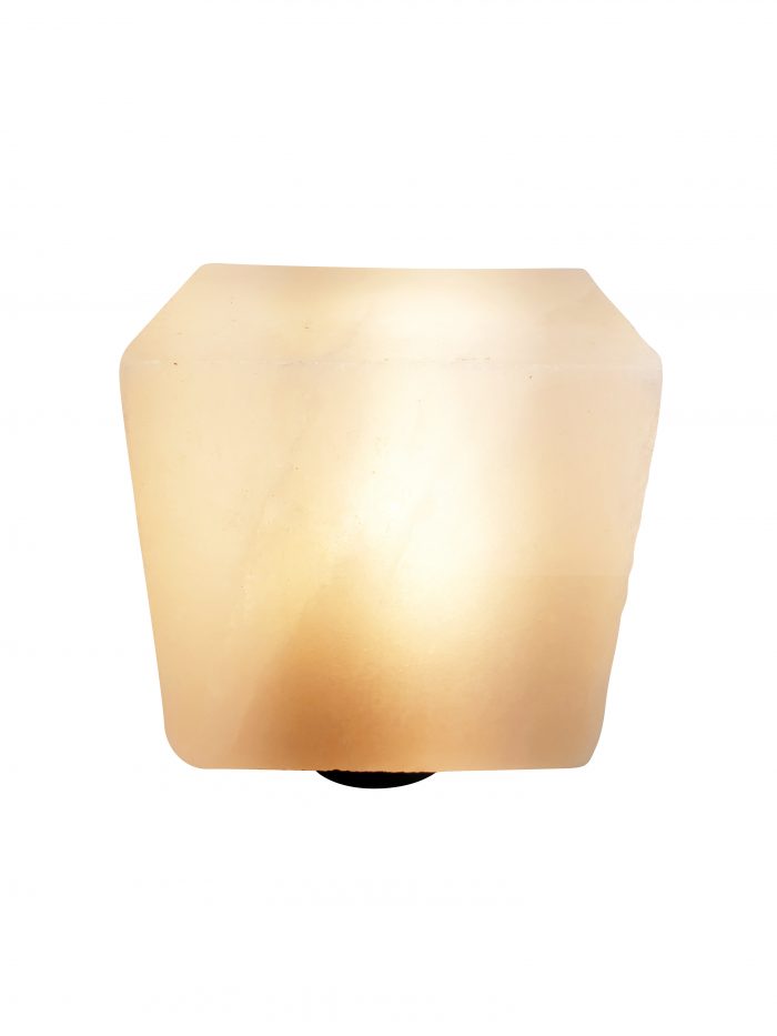 Rectangular Cream White Himalayan Salt Lamp