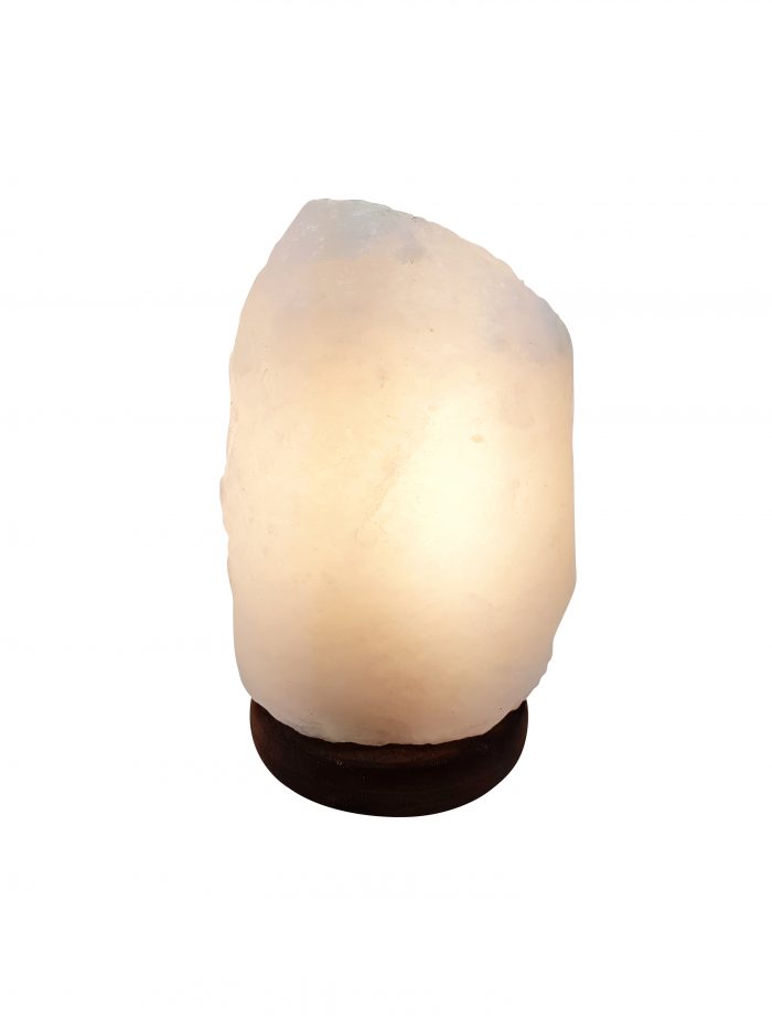 Natural Shaped Ivory White Himalayan Salt Lamp