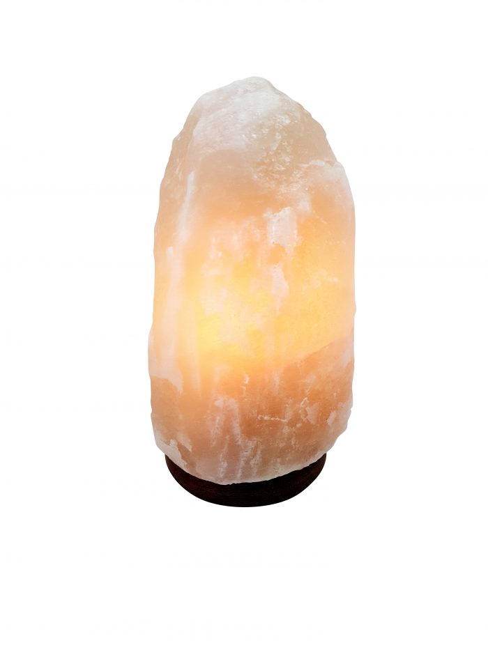 White Light Pink Natural Shaped Himalayan Salt Lamp